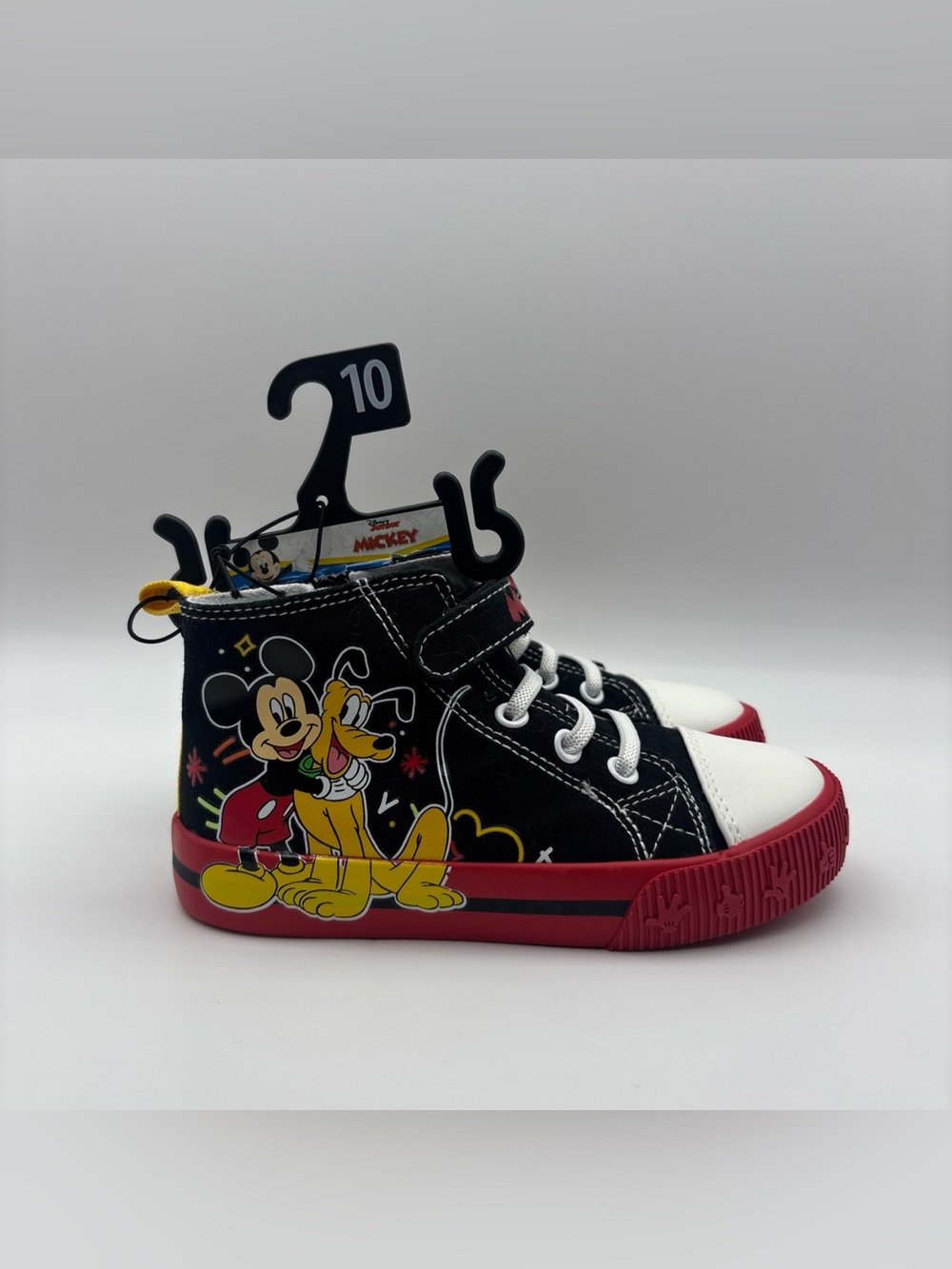 Mickey Mouse & Pluto Toddler High Top Sneakers Size 10 NEW NWT – Disney Jr.